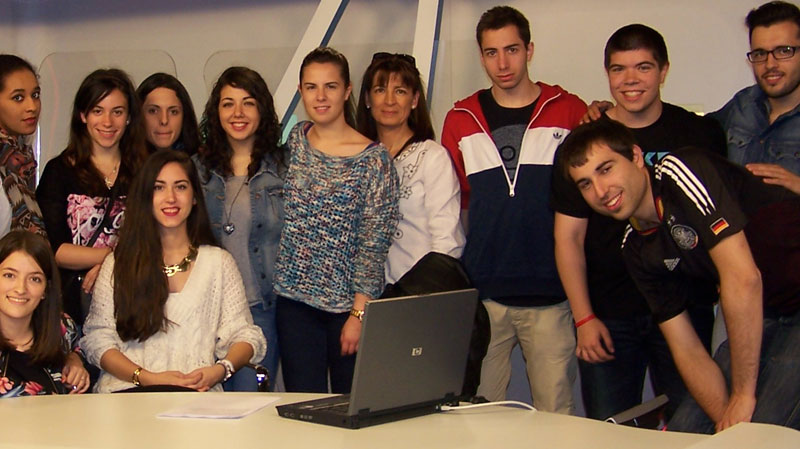 TVE-2014 Con el alumnado en TVE 2014