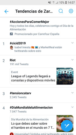 Trending Topic #cicid2019