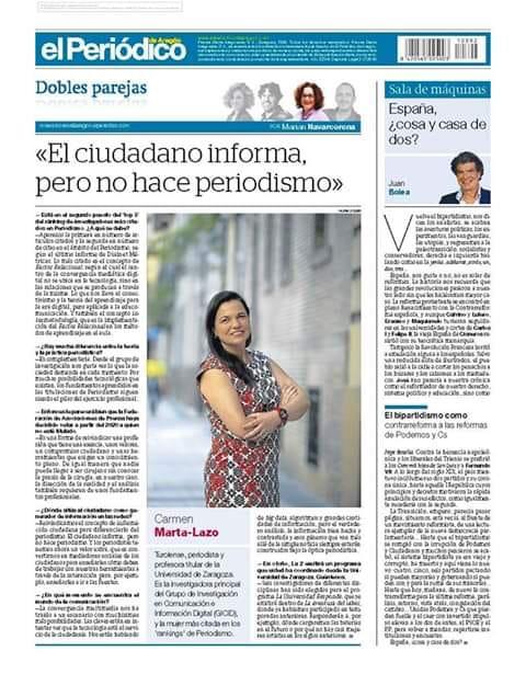 La mujer más citada en los ‘rankings’ de Periodismo es la Dra. Carmen Marta-Lazo